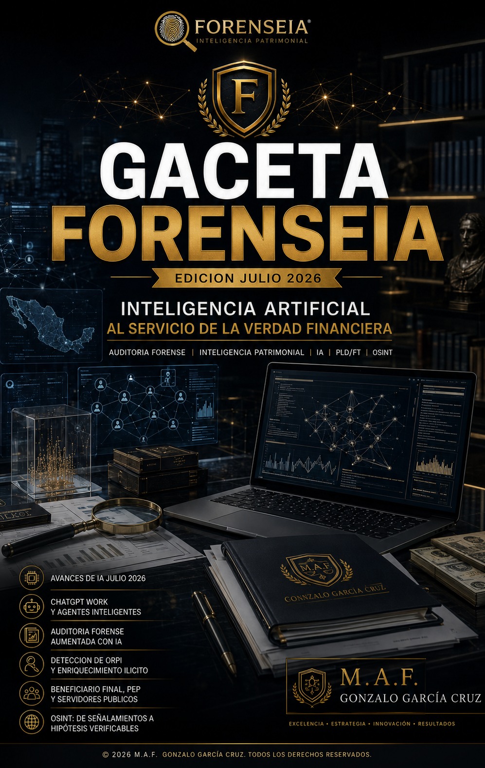 Portada Gaceta ForenseIA julio 2026